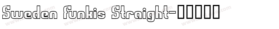 Sweden Funkis Straight字体转换